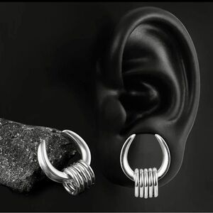 🔘2Pc 16mm- 18k over 316 Surgical Stainless Steel Ear Expanders/plugs NWT